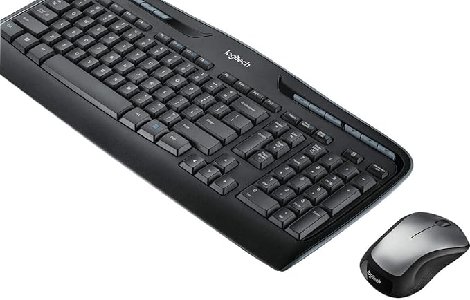 Logitech MK335 Quiet Wireless Keyboard and Mouse Combo – Black/Silver