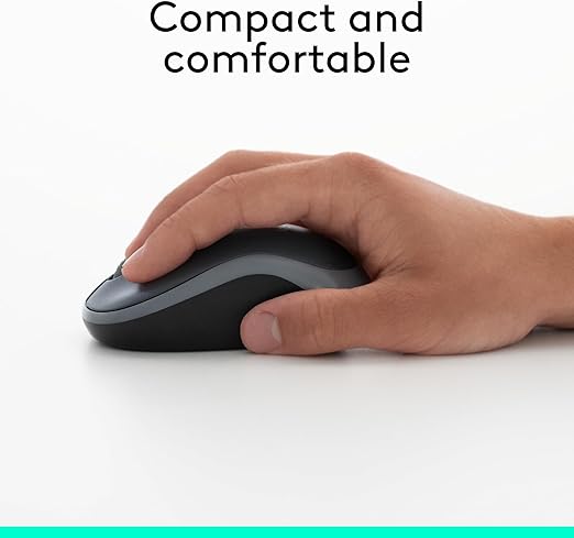 Logitech M185 Wireless Mouse – Swift Grey