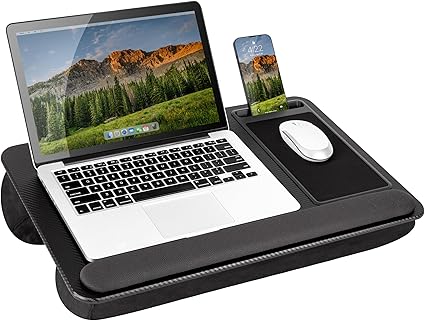 LAPGEAR Home Office Pro Lap Desk – Black Carbon (Style No. 91598)